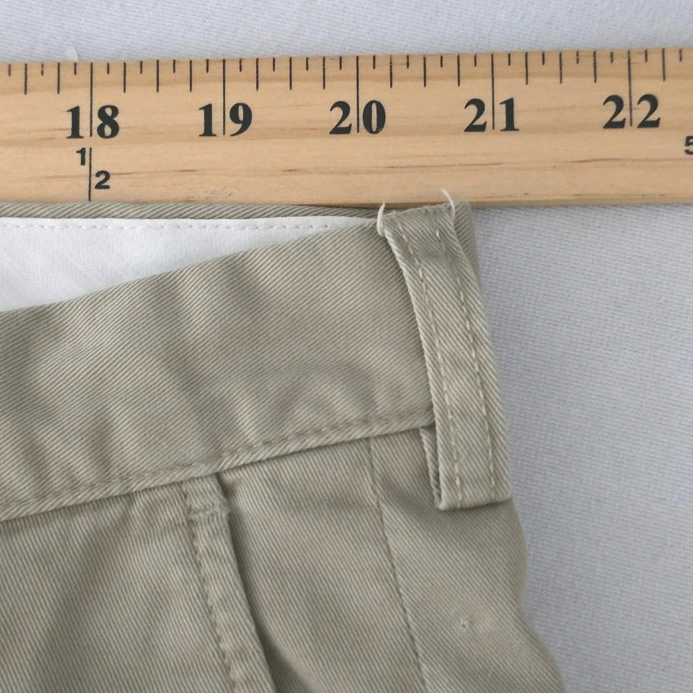 Vintage Polo Ralph Lauren Men Preston Pant Khaki Cotton Chino Trousers Sz 42X32